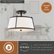 Marion 2 Light 13 inch Matte Black Semi-Flush Mount Ceiling Light
