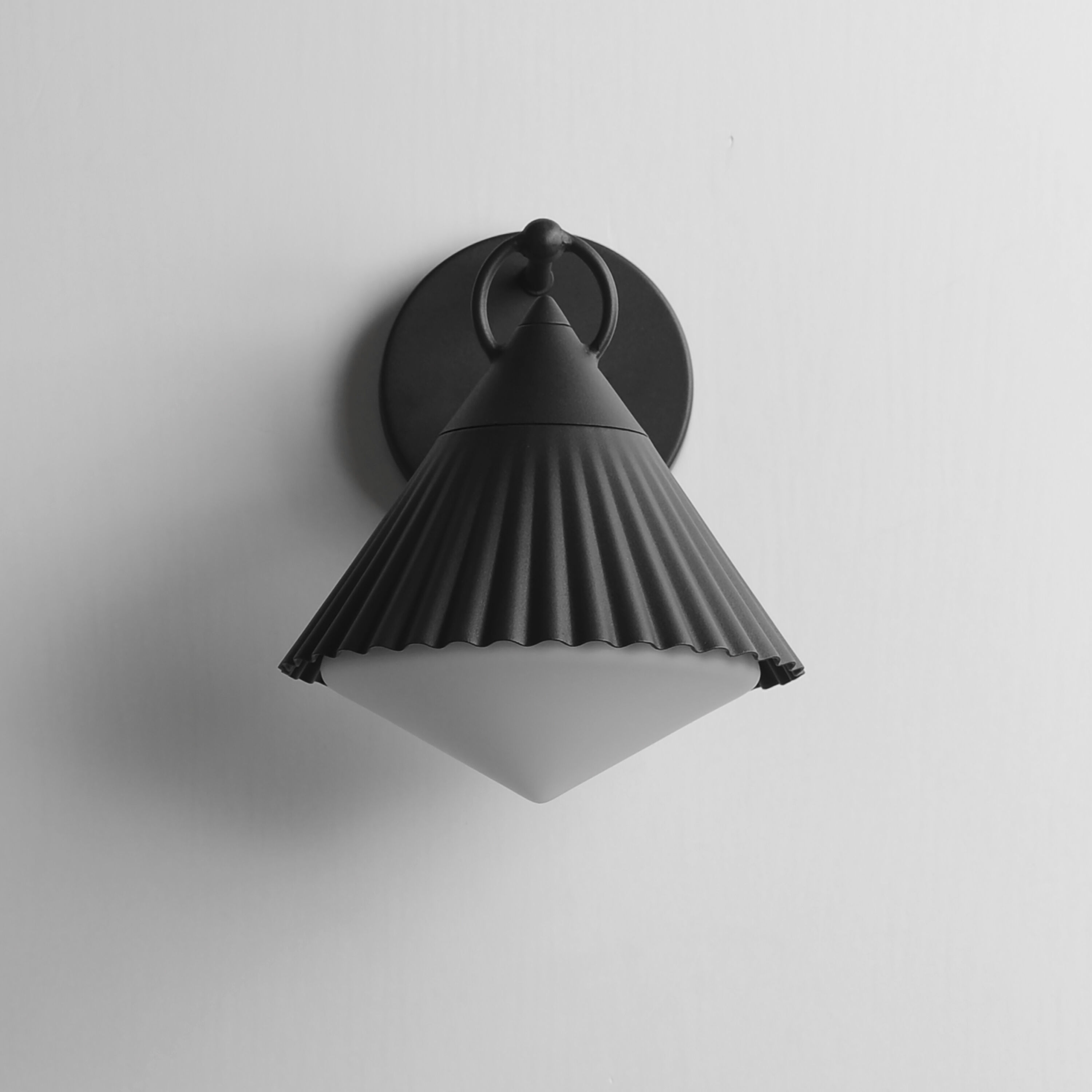 Odette 1 Light 9.5 inch Black Outdoor Wall Mount