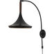 Lodi 1 Light 16 inch Matte Black Wall Sconce Wall Light