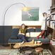 Roswell 90.6 inch 9 watt Matte Black Arc Floor Lamp Portable Light