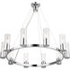 Midtown 10 Light 30 inch Polished Chrome Chandelier Ceiling Light
