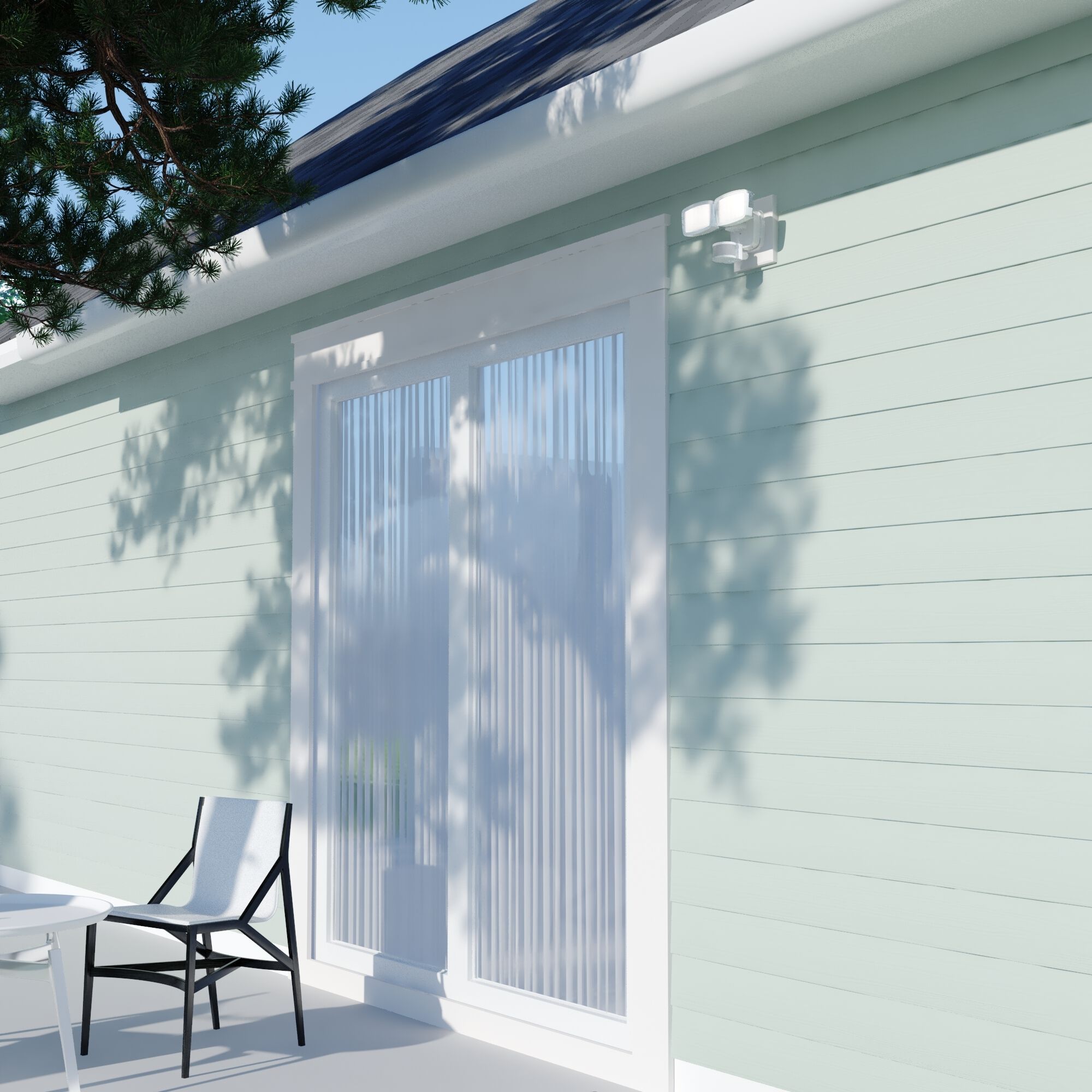 Outdoor Security LED 6.75 inch White Outdoor Security