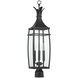 Montpelier 3 Light 29 inch Black Outdoor Post Lantern