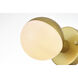 Majesty 1 Light 5 inch Brass Bath Sconce Wall Light