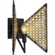 Machina 1 Light 10.75 inch Matte Black with Sulihiya Wall Sconce Wall Light, Smithsonian Collaboration