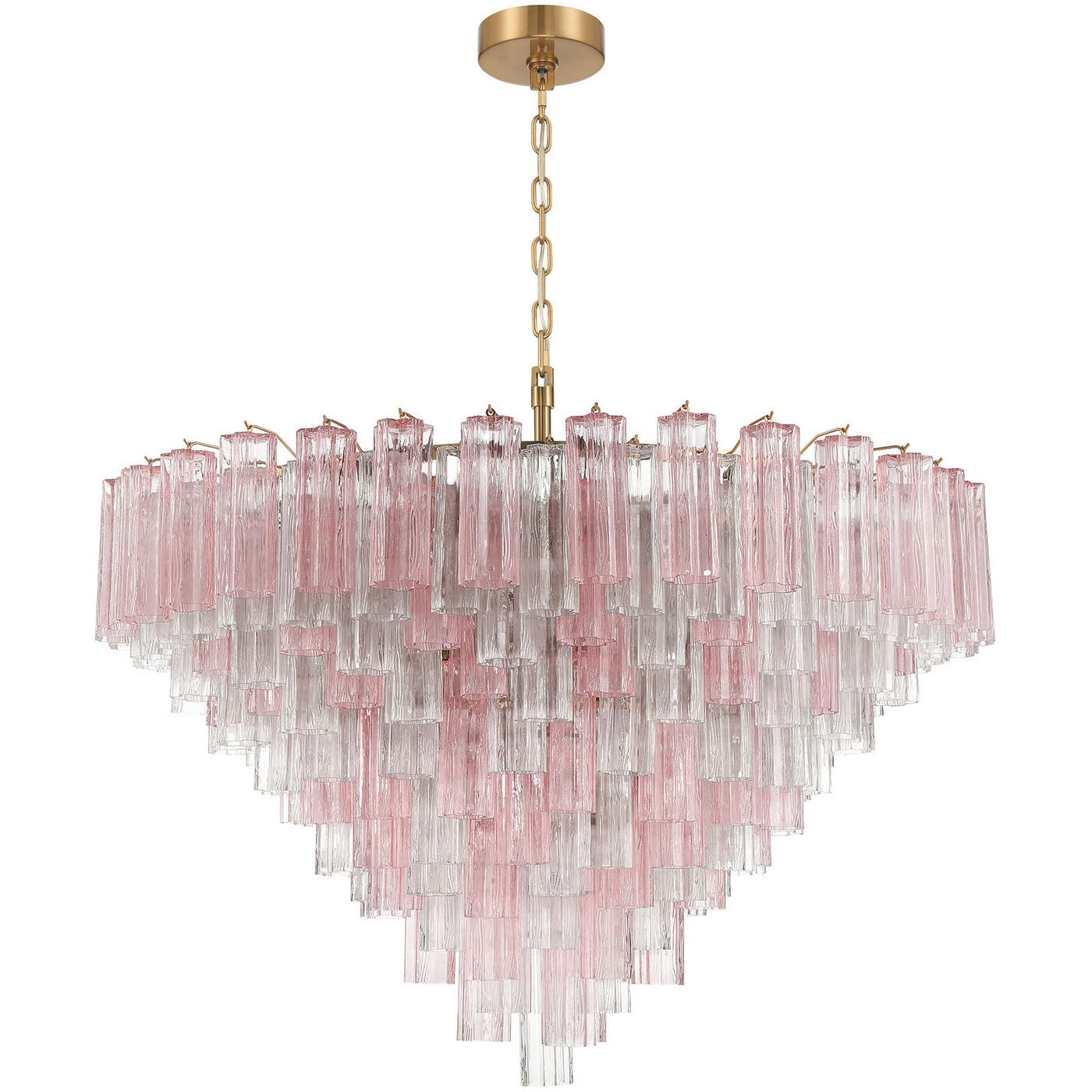 Addis 28 Light 49 inch Aged Brass Chandelier Ceiling Light