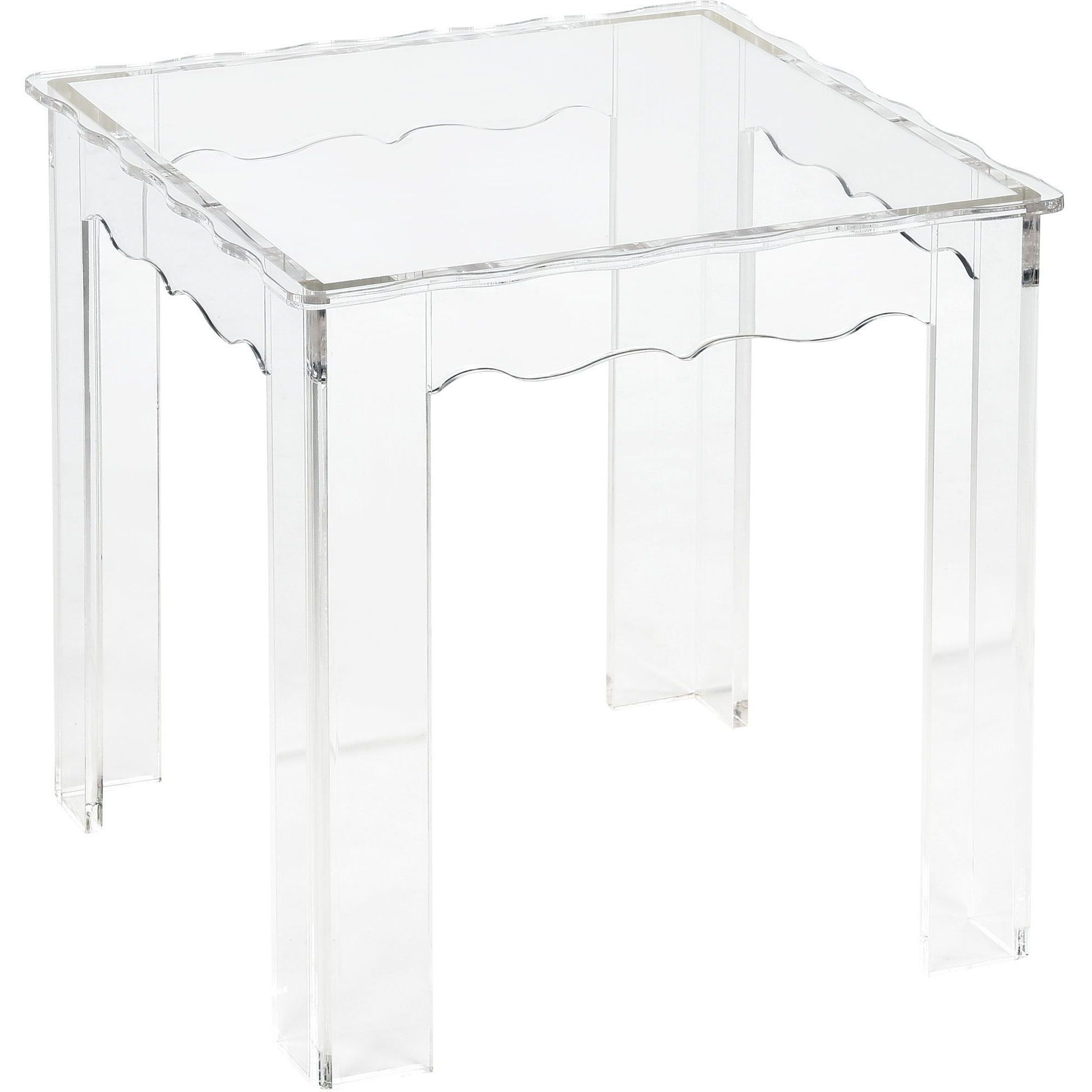 Jacobs 22 X 18 inch Clear Nesting Table, Set of 3