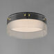 Spectre LED 16.5 inch Black and Natural Aged Brass Flush Mount Ceiling Light