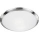 Malta 1 Light 12 inch Brushed Nickel Flush Mount Ceiling Light