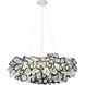 Canada LED 30.7 inch Black and White Chandelier Ceiling Light