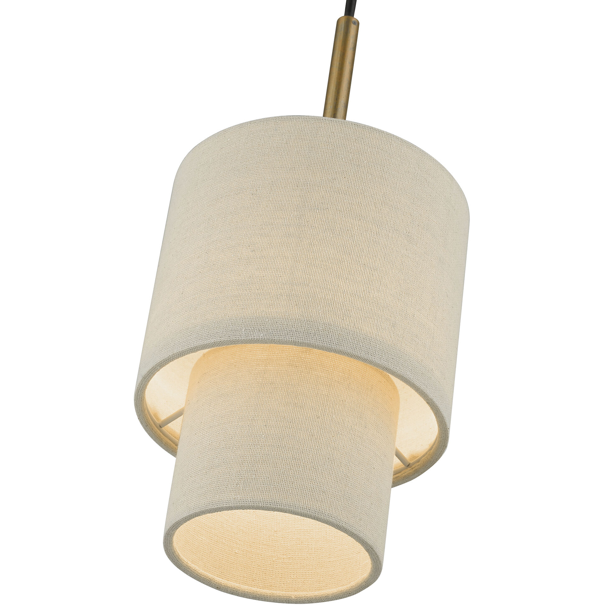 Bellingham 1 Light 7 inch Antique Gold Leaf Mini Pendant Ceiling Light