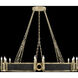 Mirage 12 Light 49.75 inch Gold Chandelier Ceiling Light