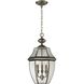 Ashford 3 Light 12 inch Antique Nickel Outdoor Pendant