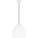 Drew & Jonathan Scott Huron 1 Light 13 inch Matte White Pendant Ceiling Light