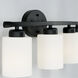 Dixon 4 Light 29 inch Matte Black Vanity Light Wall Light