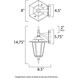 Builder Cast 1 Light 17 inch White Outdoor Wall Mount