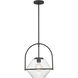 Coralyn 1 Light 13.25 inch Dark Matte Black Pendant Ceiling Light