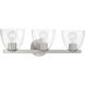 Noellea 3 Light 23.5 inch Brushed Nickel Vanity Wall Light