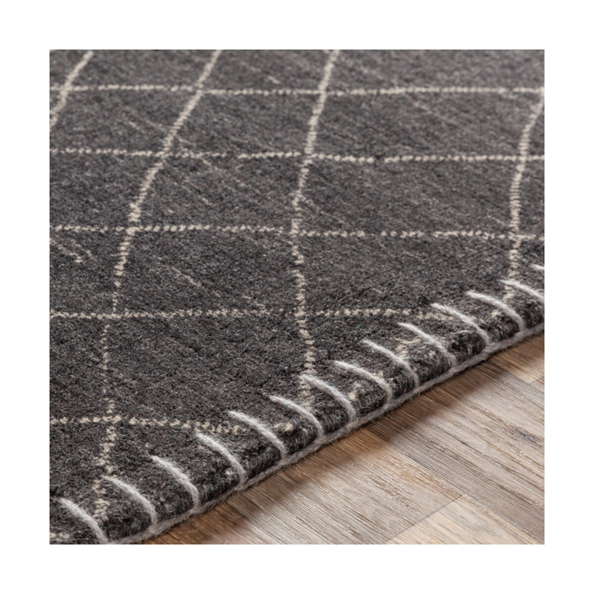 Arlequin 108 X 72 inch Black Rug in 6 X 9, Rectangle