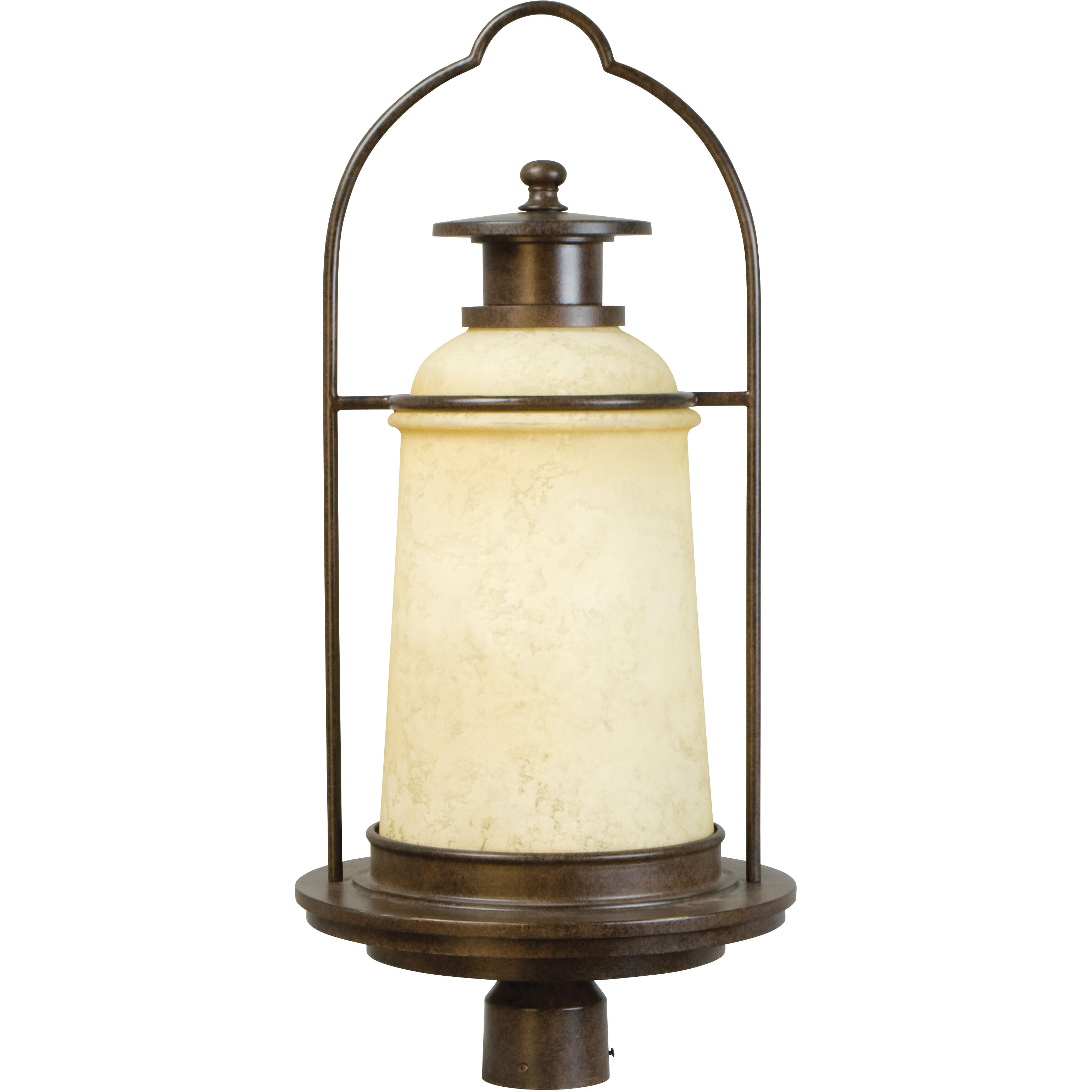 Portofino 1 Light 27.5 inch Aged Bronze Post Mount