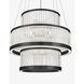 Empra LED 35.2 inch Matte Black Grand Chandelier Ceiling Light