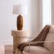Toffee 29.5 inch 100 watt Brown Reactive Glaze Table Lamp Portable Light, Inline