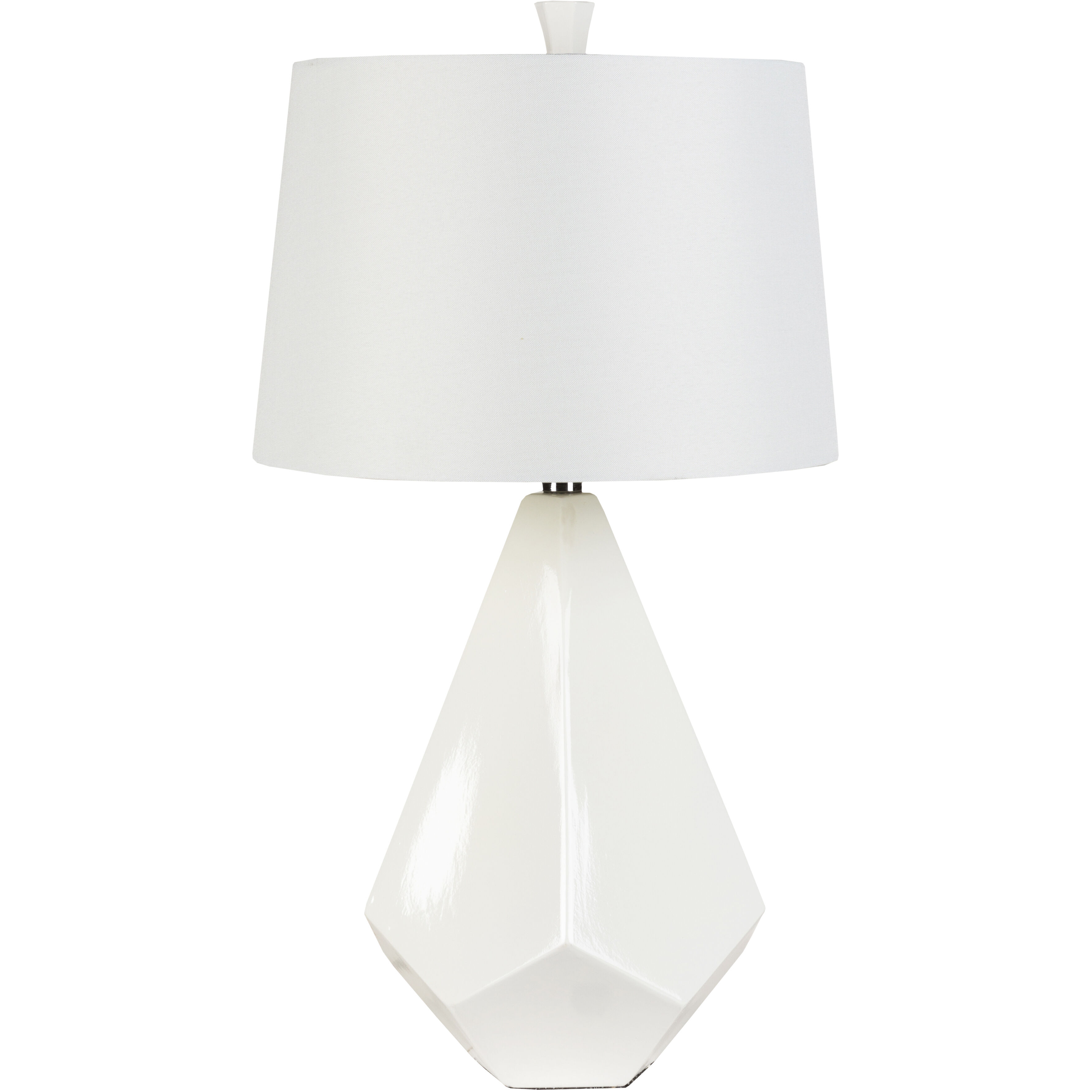 Enigma 27 inch 100 watt White Table Lamp Portable Light