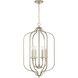 Breigh 4 Light 18 inch Brushed Champagne Foyer Ceiling Light