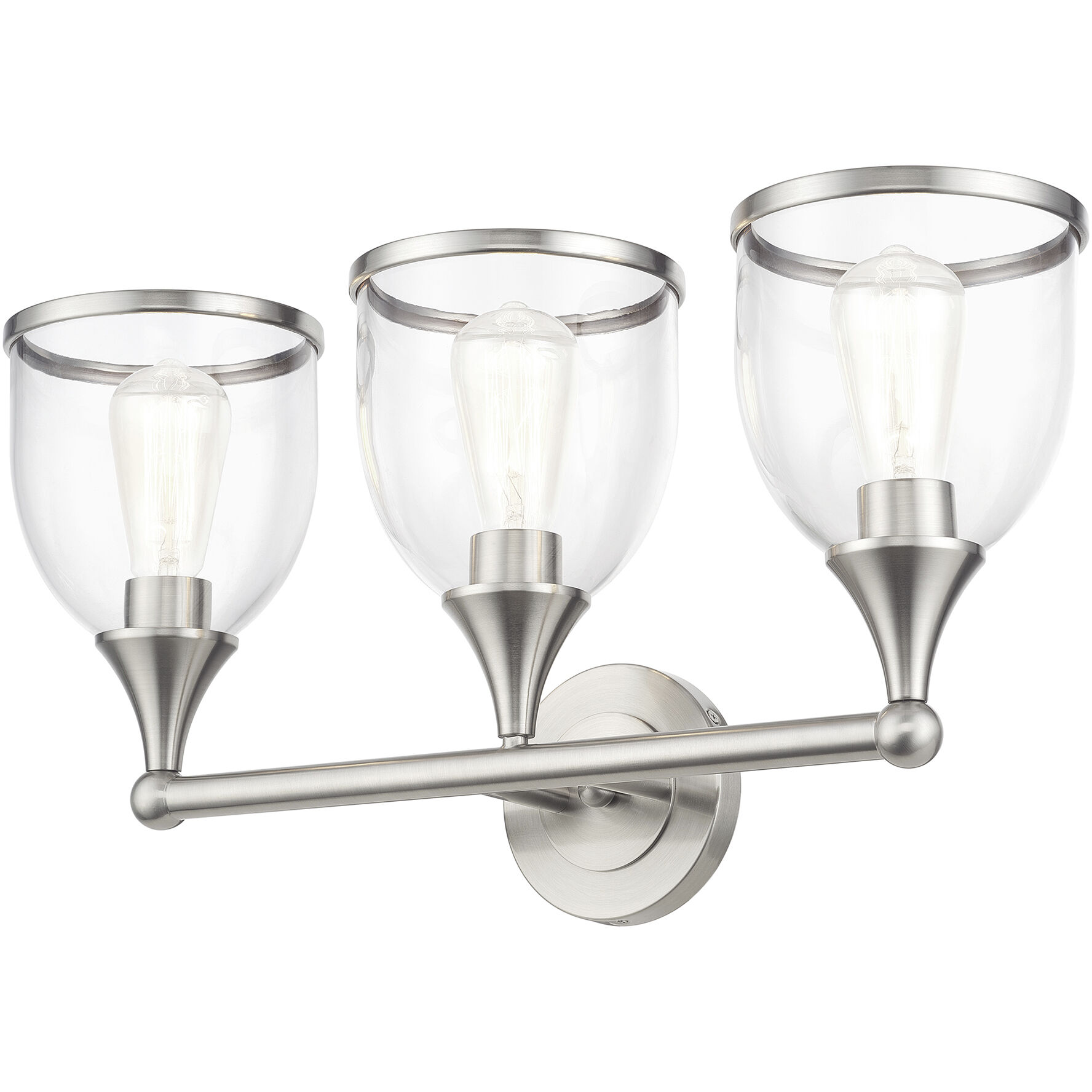 Ashridge 3 Light 24 inch Brushed Nickel Vanity Wall Sconce Wall Light