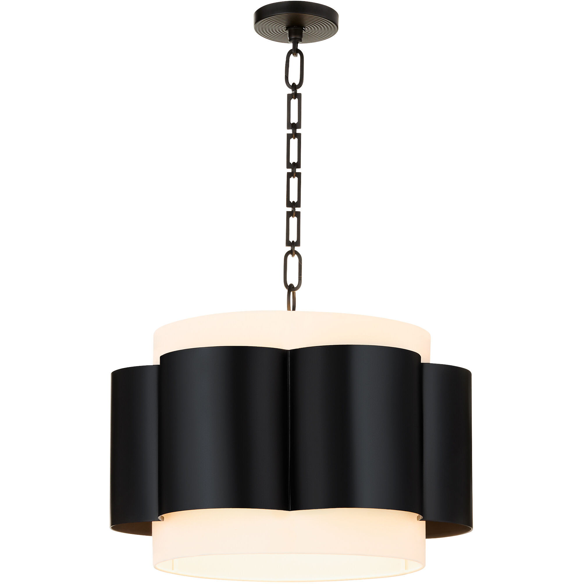 Belinder 4 Light 22 inch Matte Black Pendant Ceiling Light