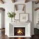 Emari 46 X 30 inch Light Warm Gray with Antique White Glaze Mirror