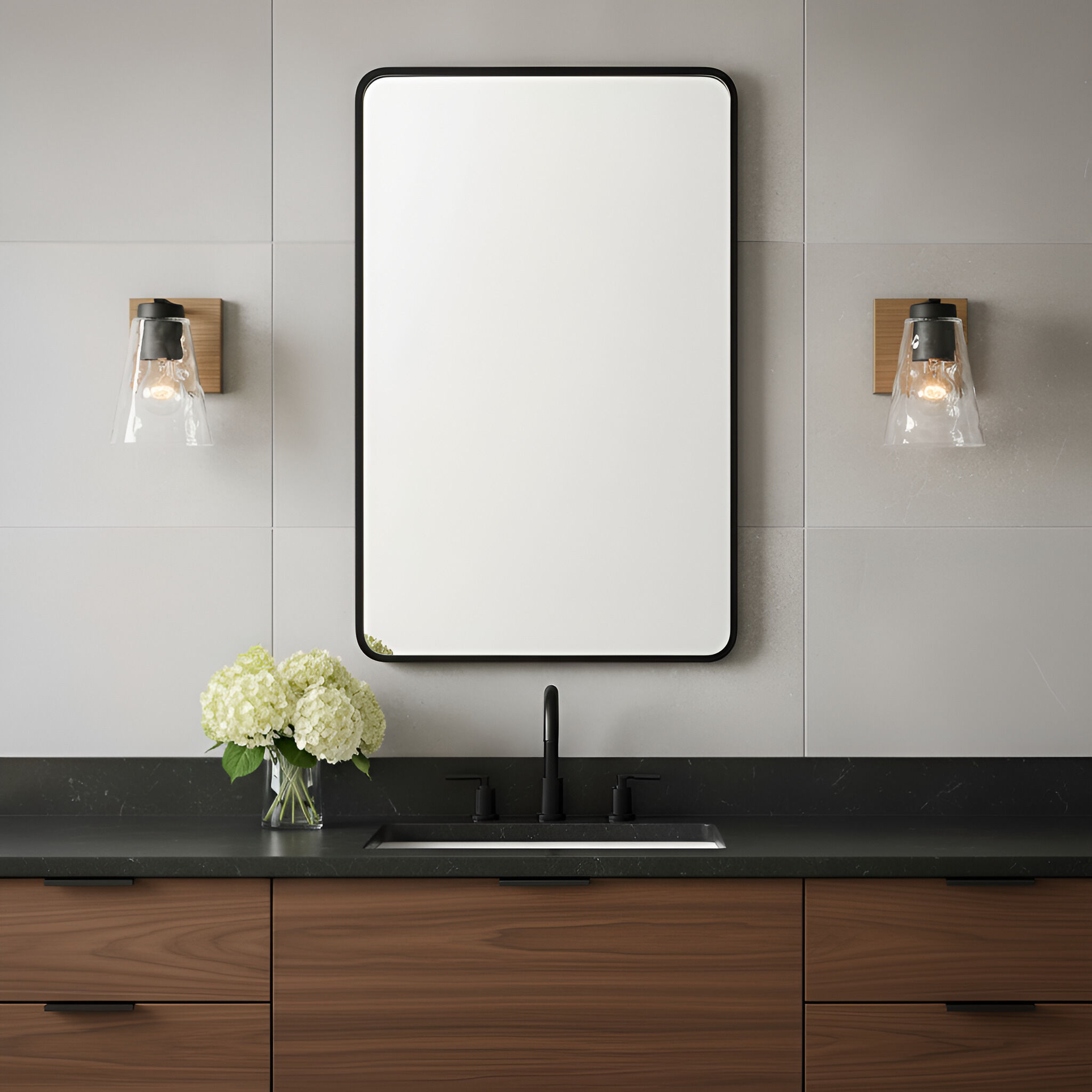 Dunton 1 Light 5 inch Midnight Black Vanity Light Wall Light, Small