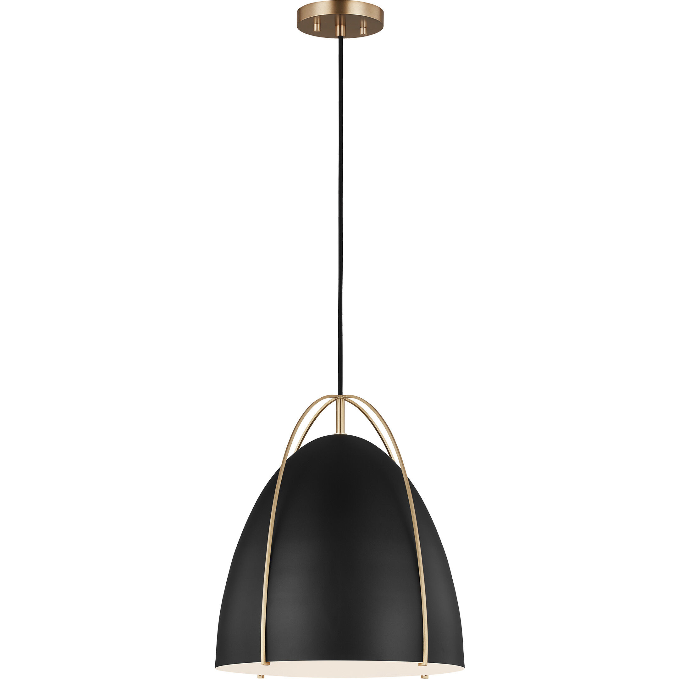 Sean Lavin Norman Pendant Ceiling Light in Satin Brass