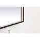 Pier 40 X 24 inch Black LED Mirror