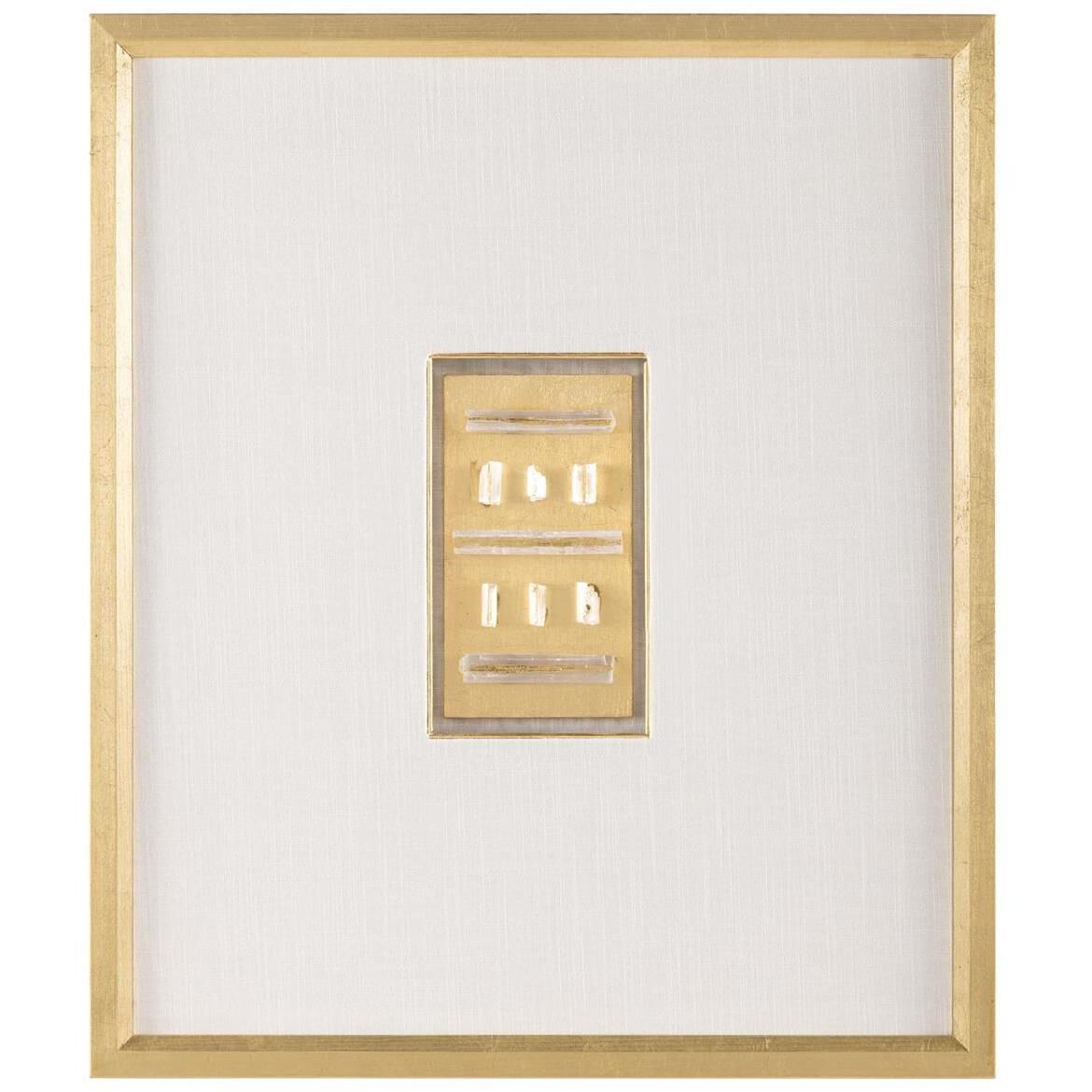 Selenite IV Gold Shadowbox, 3D