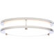 Glamour LED 9.84 inch Brushed Nickel Flush Mount Ceiling Light