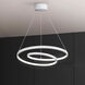Livana LED 20 inch White Chandelier Ceiling Light