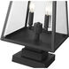 Broughton 2 Light 21 inch Black Outdoor Pier Mounted Fixture