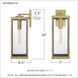 Westover 1 Light 20 inch Antique Brass Outdoor Wall Lantern