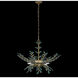 Alloro 8 Light 32 inch True Brass Pendant Ceiling Light