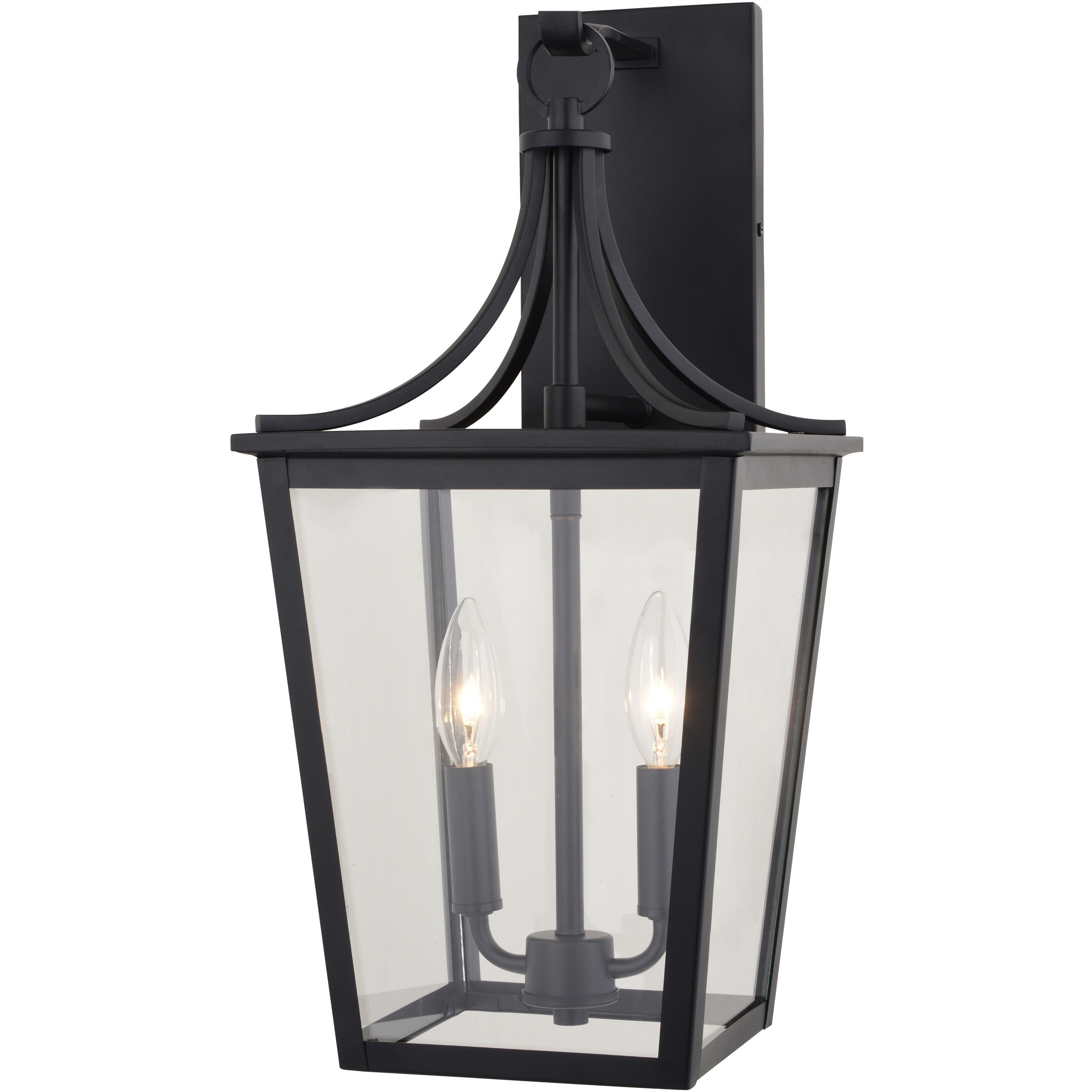 Cottage Grove 2 Light 19 inch Matte Black Outdoor Wall Lantern