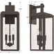 Byron 3 Light 19.75 inch Matte Black Outdoor Sconce