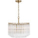 Lofton 5 Light 18 inch Aged Brass Chandelier Ceiling Light