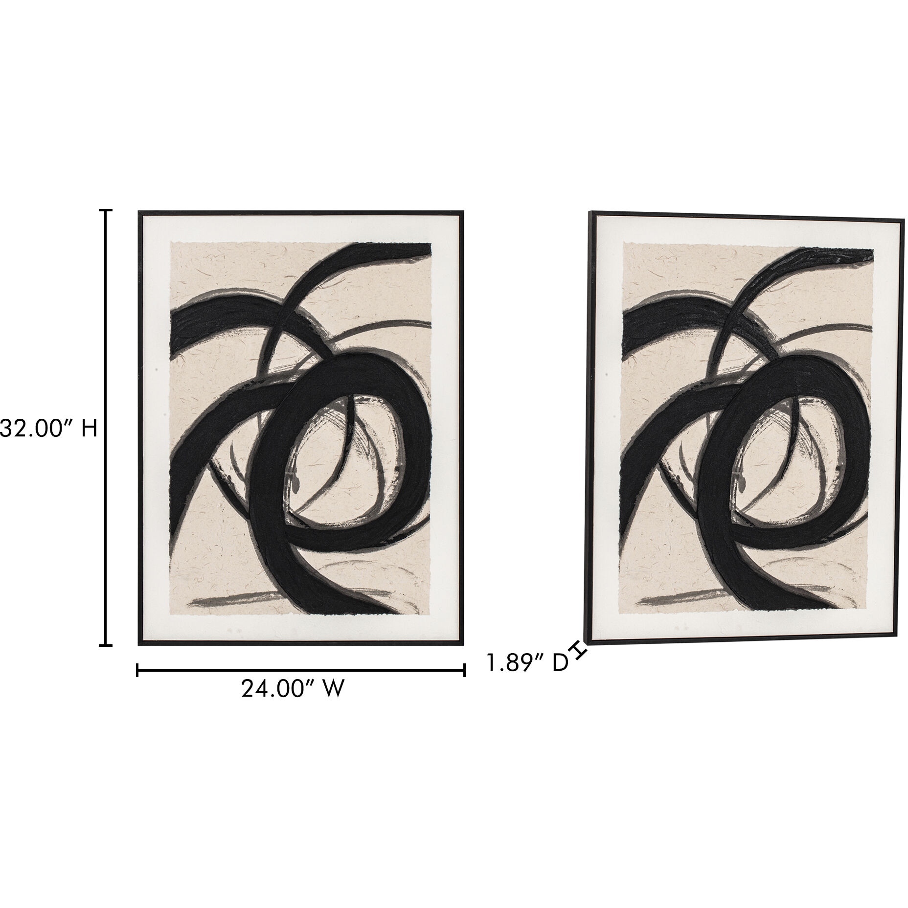 Poet 2 32 X 24 inch Painting, Framed