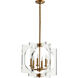 Broadway 6 Light 20 inch Aged Brass Pendant Ceiling Light