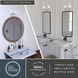 Park Ridge 2 Light 13 inch Satin Nickel Bathroom Light Wall Light