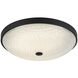 Bella 1 Light 16.5 inch Matte Black Flush Mount Ceiling Light