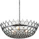 Augustus 3 Light 38.5 inch Satin Black Chandelier Ceiling Light, Medium, Bunny Williams Collection