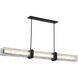 Lumina LED 66 inch Dark Matte Black Linear Chandelier Ceiling Light