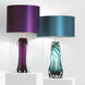 Castillo 27.17 inch 40 watt Purple Solid Glass Table Lamp Portable Light